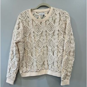 Gallery Women’s Beige Sweater Size L